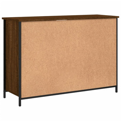 Credenza Rovere Marrone 100x35x70 cm in Legno Multistrato
