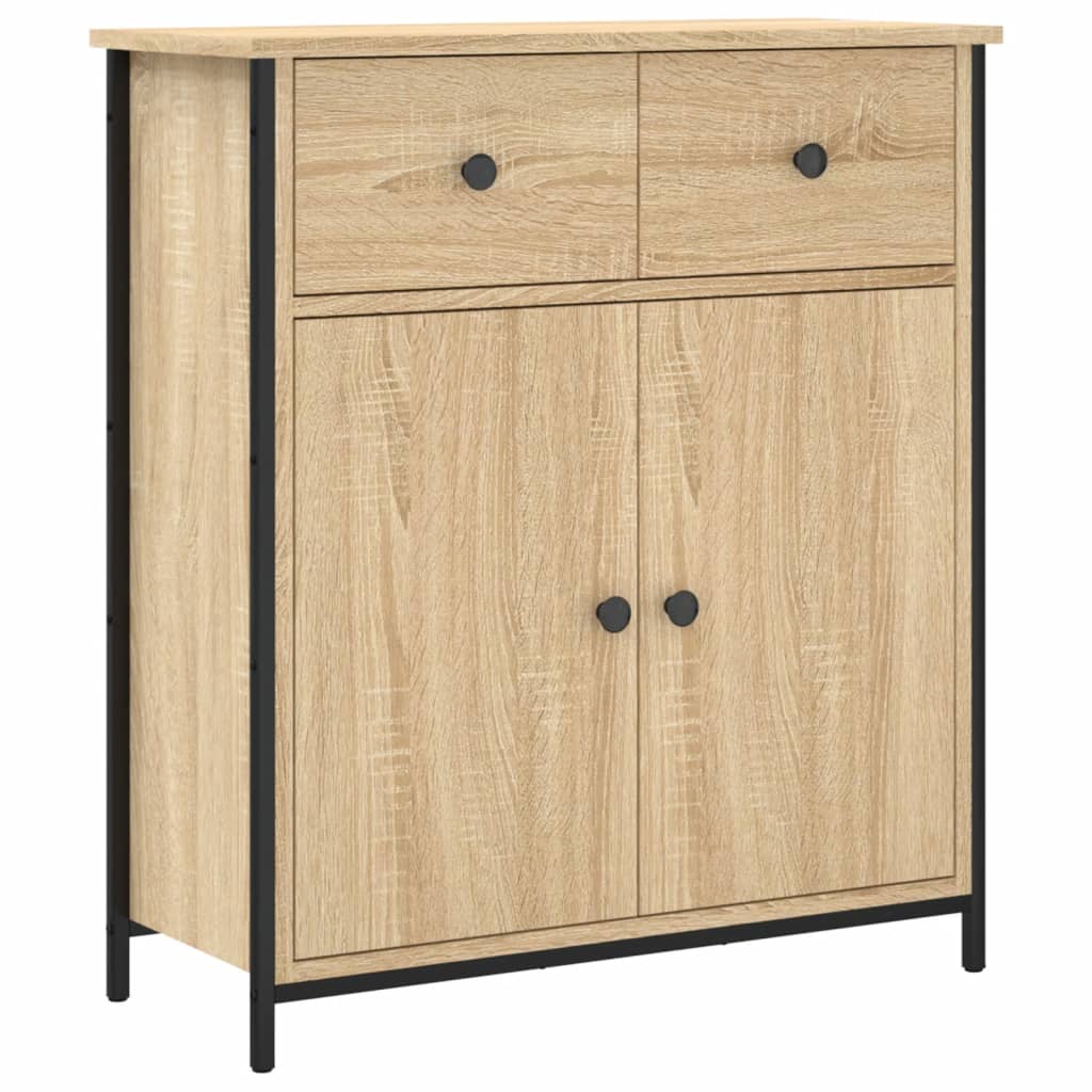Credenza Rovere Sonoma 70x30x80 cm in Legno Multistrato - homemem39