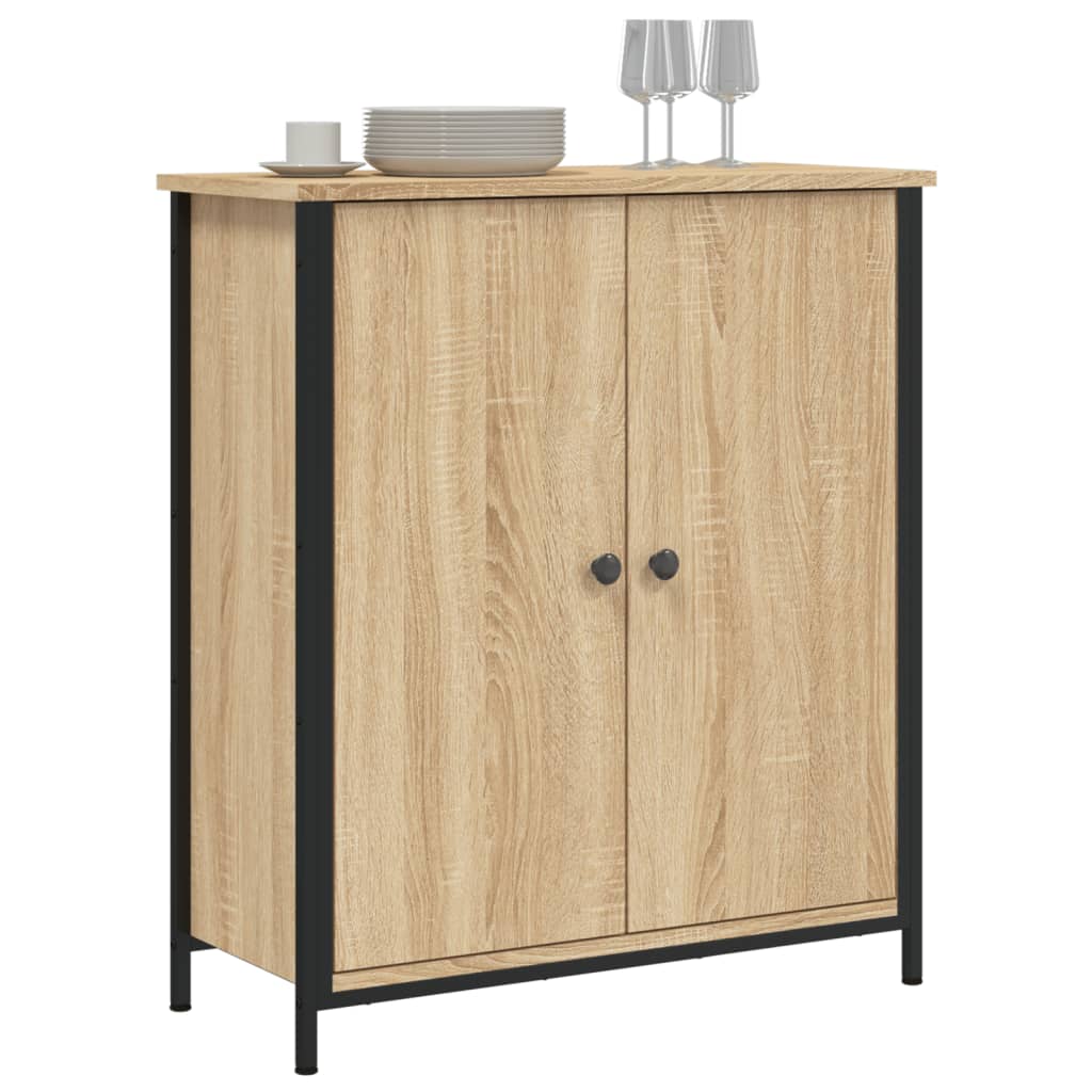 Credenza Rovere Sonoma 70x30x80 cm in Legno Multistrato - homemem39