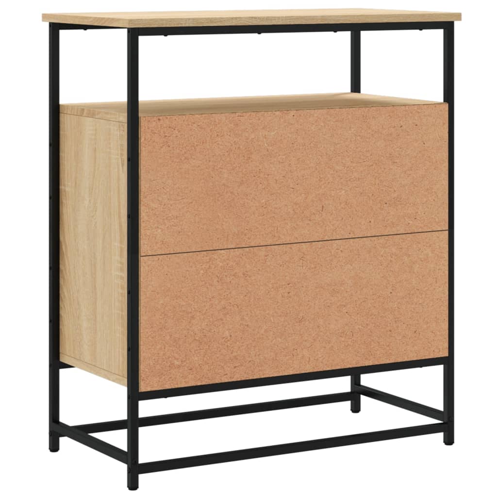 Credenza Rovere Sonoma 69x35x80 cm in Legno Multistrato - homemem39