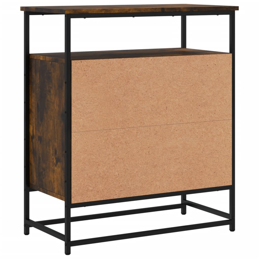 Credenza Rovere Fumo 69x35x80 cm in Legno Multistrato - homemem39