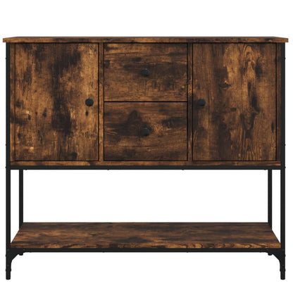 Credenza Rovere Fumo 100x36x85 cm in Legno Multistrato - homemem39