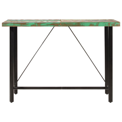 Tavolino da Bar 150x70x107cm Legno Massello di Recupero e Ferro | homemem39