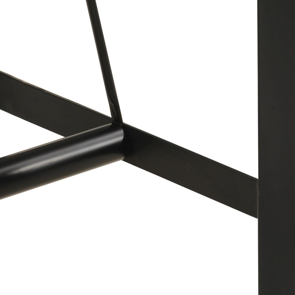 Tavolino da Bar 150x70x107cm Legno Massello di Recupero e Ferro | homemem39