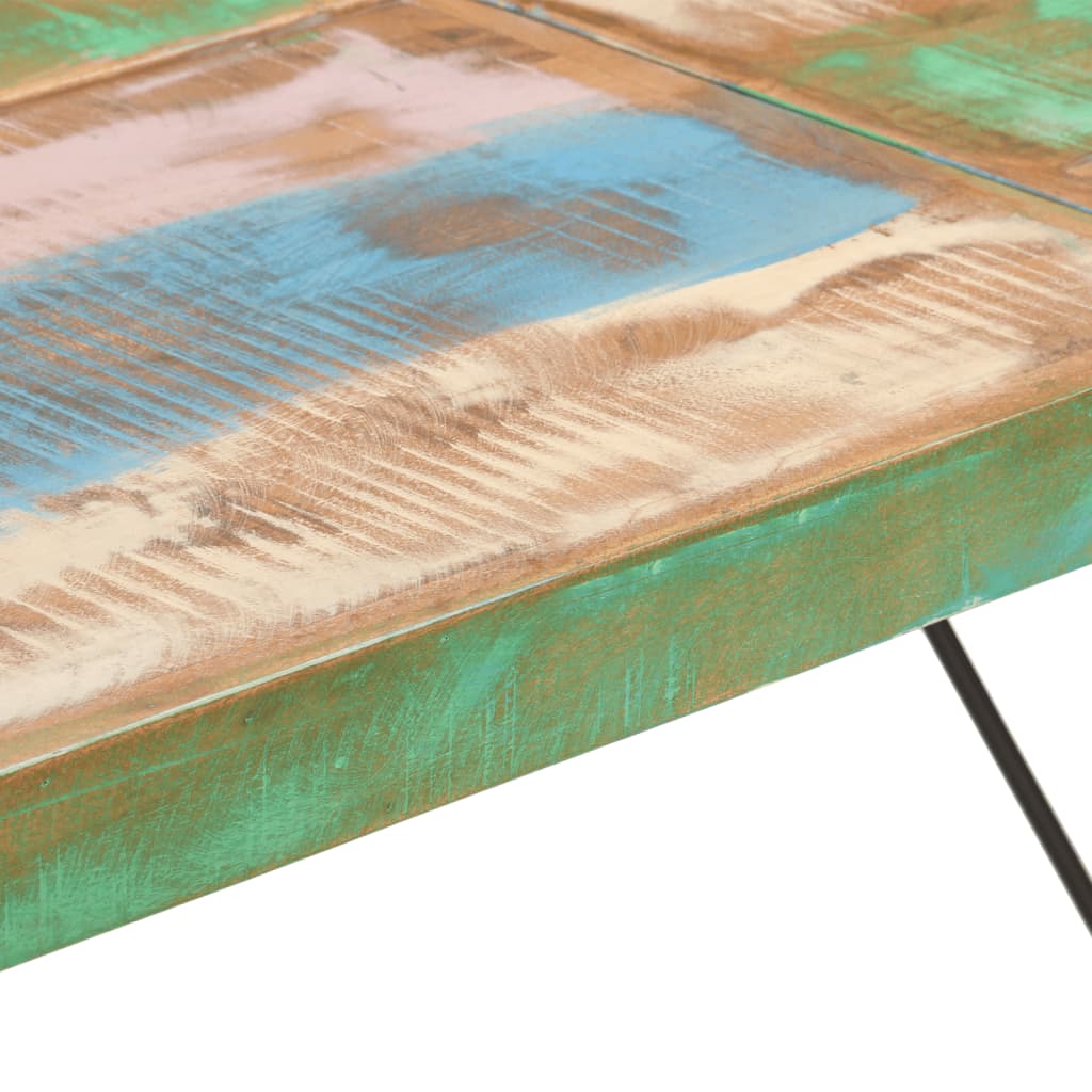 Tavolino da Bar 150x70x107cm Legno Massello di Recupero e Ferro | homemem39