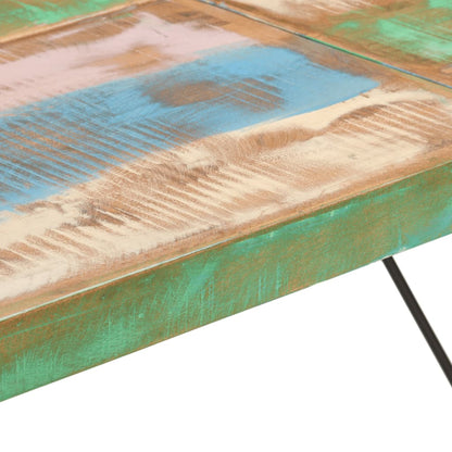 Tavolino da Bar 150x70x107cm Legno Massello di Recupero e Ferro | homemem39