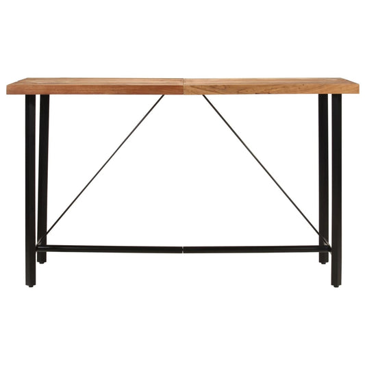 Tavolino da Bar 180x70x107 cm Legno Massello di Acacia e Ferro | homemem39