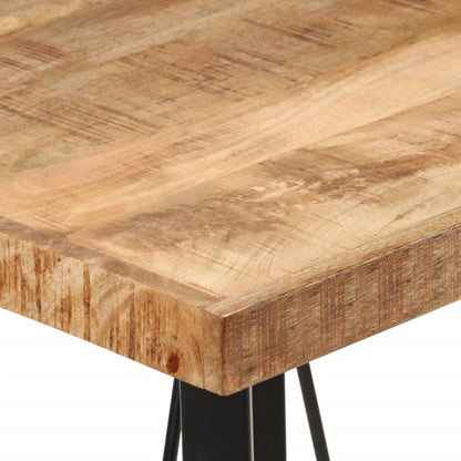 Tavolino da Bar 55x55x107 cm Legno Massello di Mango e Ferro | homemem39