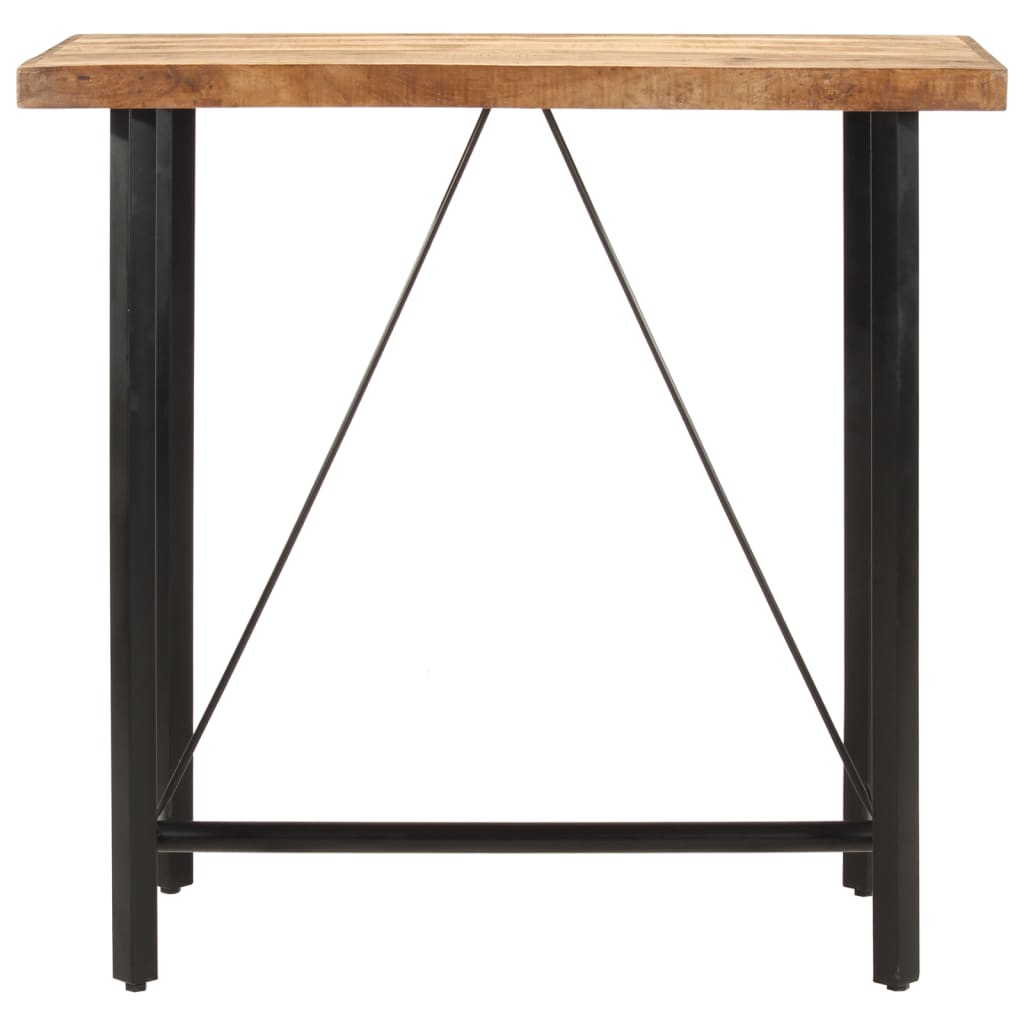 Tavolino da Bar 110x55x107 cm Legno Massello di Mango e Ferro | homemem39