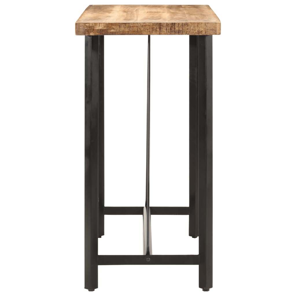 Tavolino da Bar 110x55x107 cm Legno Massello di Mango e Ferro | homemem39