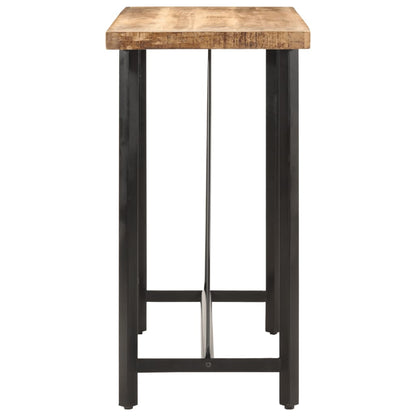 Tavolino da Bar 110x55x107 cm Legno Massello di Mango e Ferro | homemem39