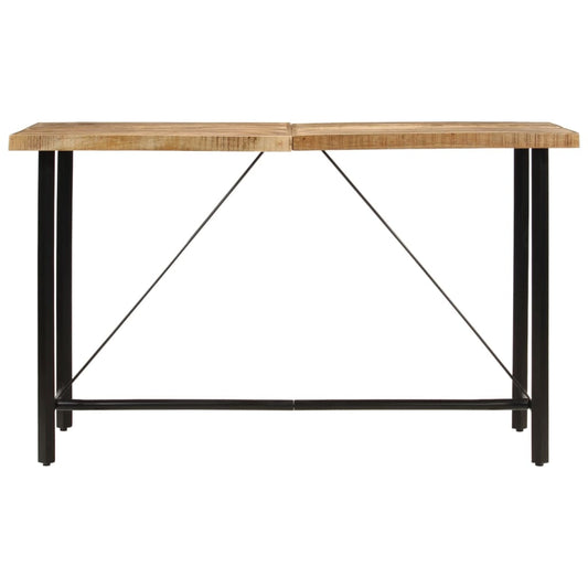 Tavolino da Bar 180x70x107 cm Legno Massello di Mango e Ferro | homemem39