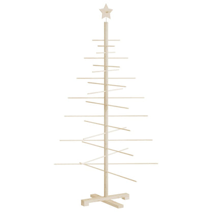 Albero di Natale Decorativo in Legno 150 cm Legno Massello Pino