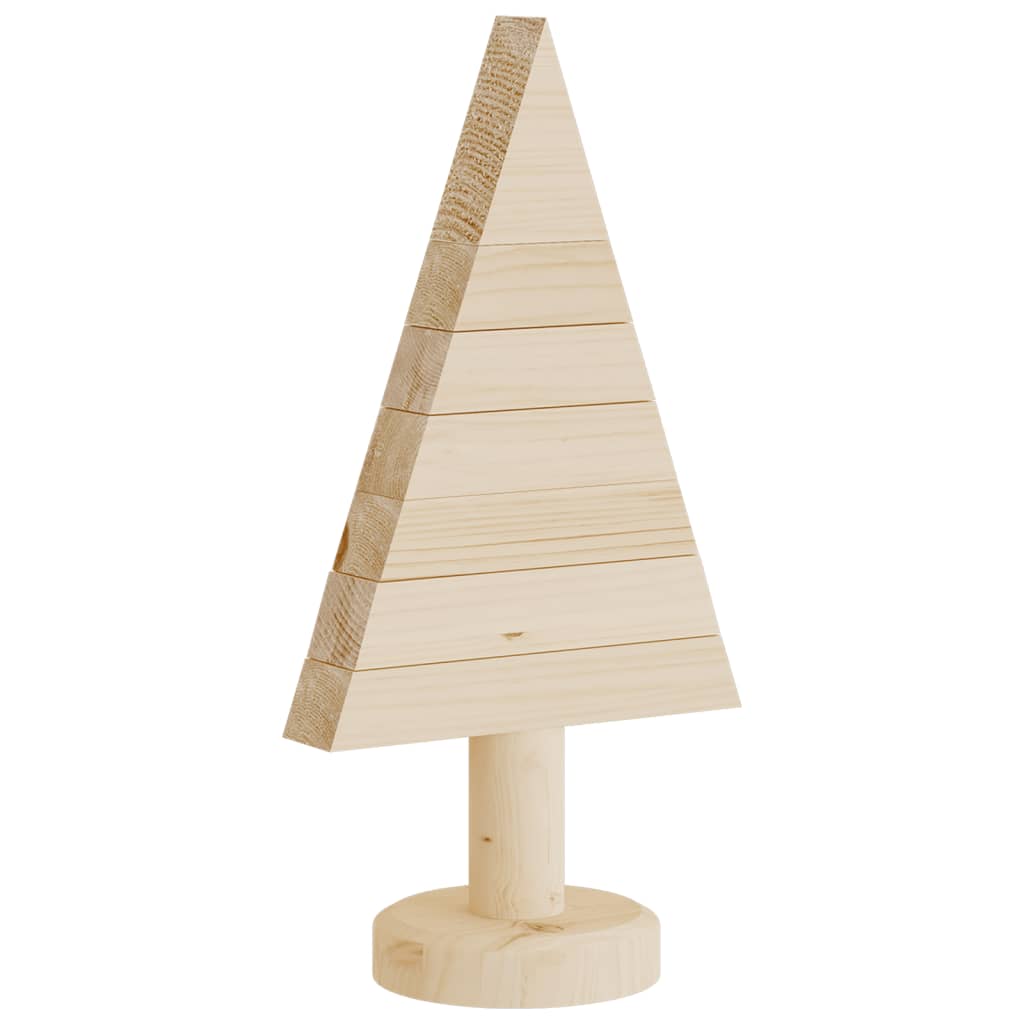 Alberi di Natale Decorativi in Legno 2pz 30cm Massello di Pino - homemem39