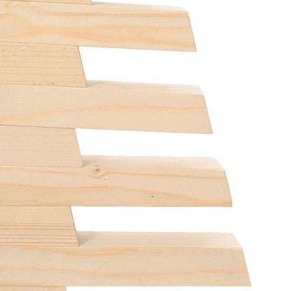 Albero di Natale Decorativo in Legno 60 cm Legno Massello Pino