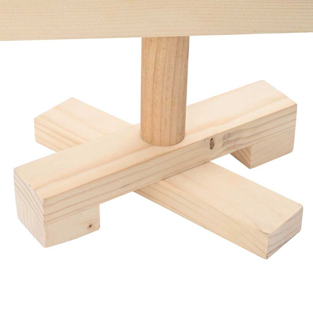 Albero di Natale Decorativo in Legno 60 cm Legno Massello Pino