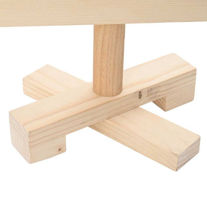 Albero di Natale Decorativo in Legno 60 cm Legno Massello Pino