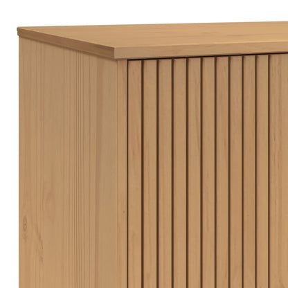 Armadio OLDEN Marrone 76,5x53x172 cm in Legno Massello di Pino - homemem39