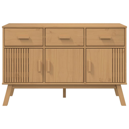 Credenza OLDEN Marrone 114x43x73,5 cm in Legno Massello di Pino - homemem39