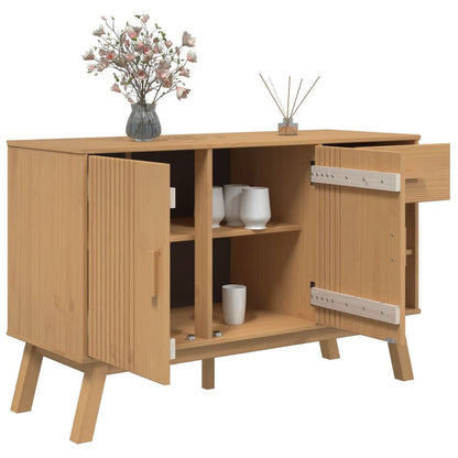 Credenza OLDEN Marrone 114x43x73,5 cm in Legno Massello di Pino - homemem39