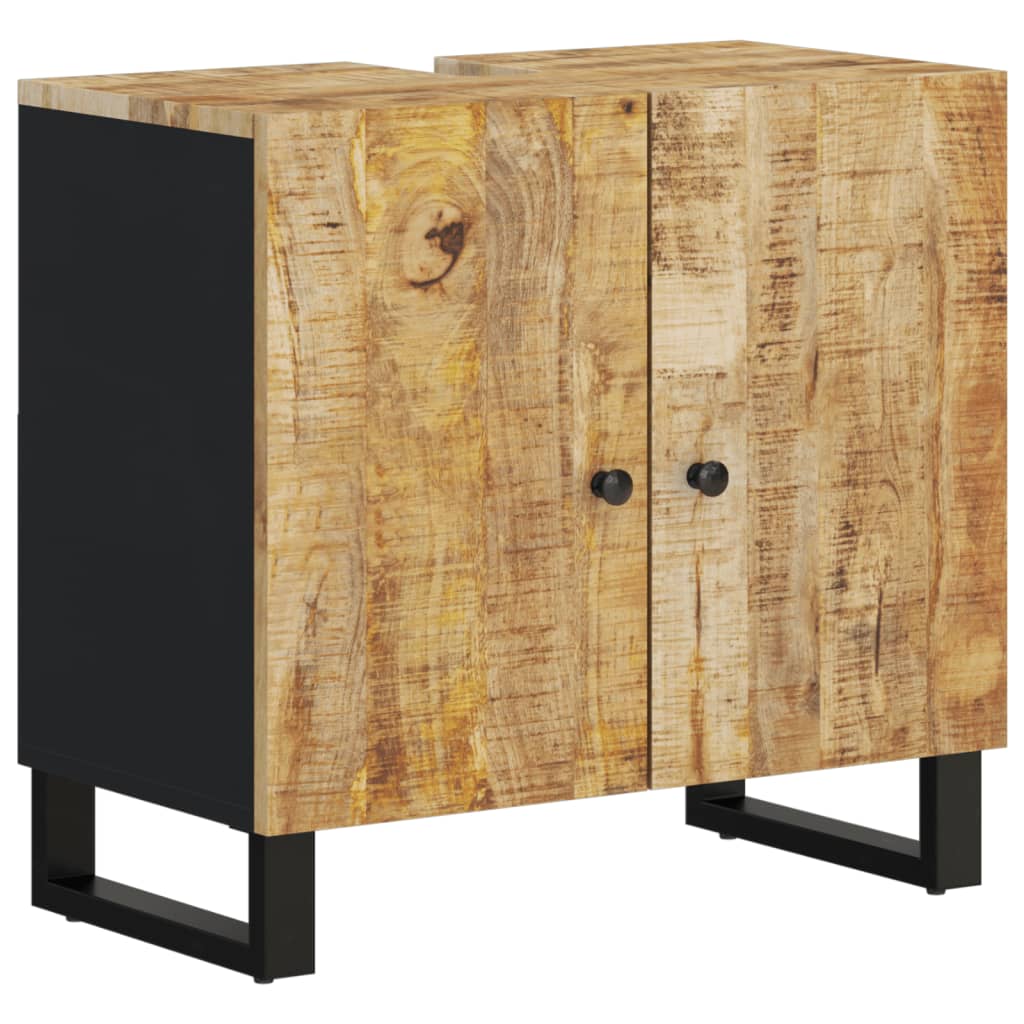 Set Mobili da Bagno 3pz in Legno Massello di Mango | homemem39
