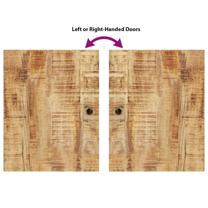 Set Mobili da Bagno 4 pz in Legno Massello di Mango | homemem39
