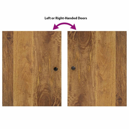 Set Mobili da Bagno 5 pz in Legno Massello di Mango