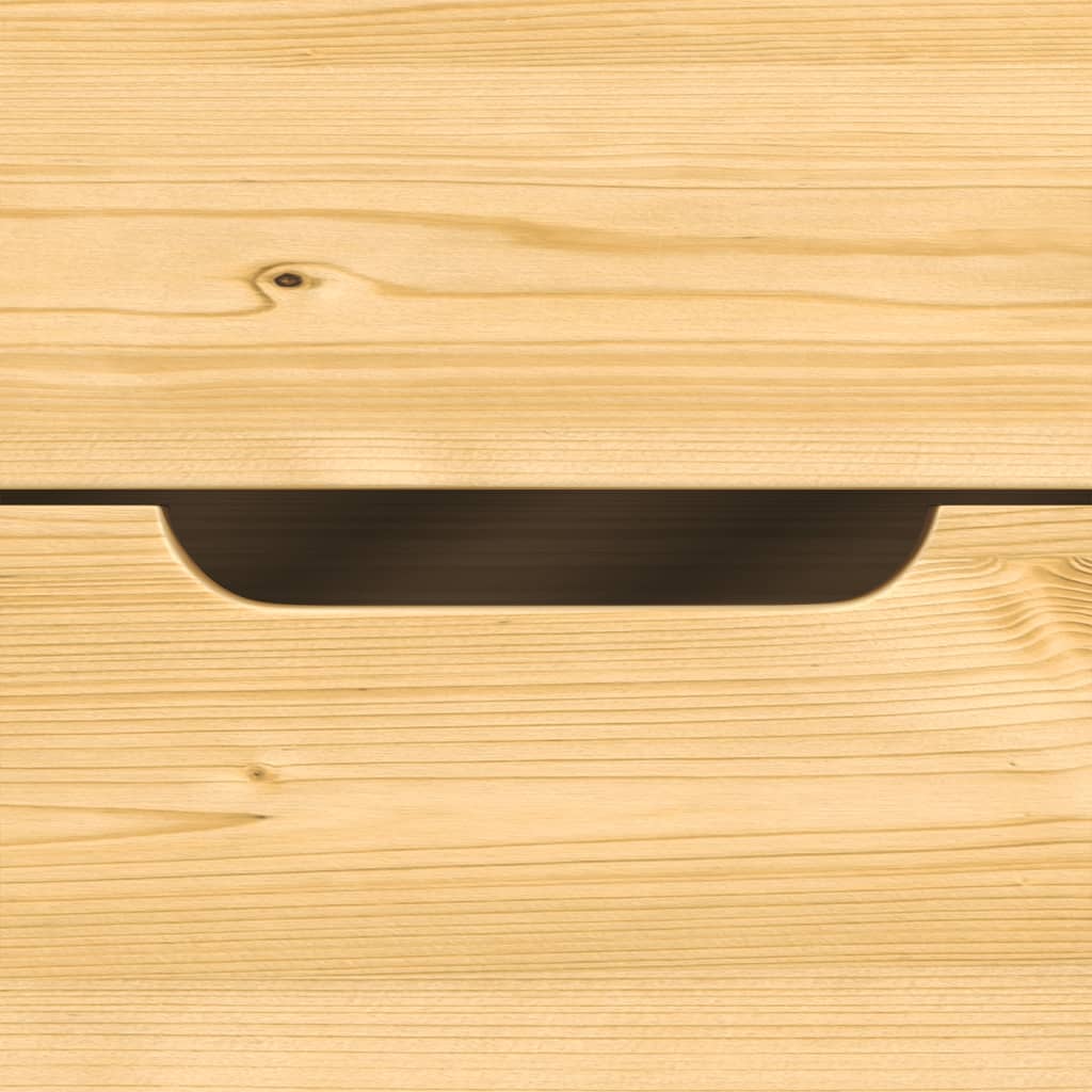 Dormeuse 3 Cassetti 90x200 cm Legno Massello Pino IRUN - homemem39