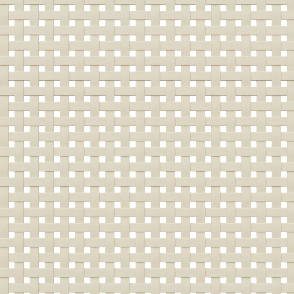 Comodino SENJA Bianco Aspetto Rattan 40x35x48 cm in Legno Pino - homemem39