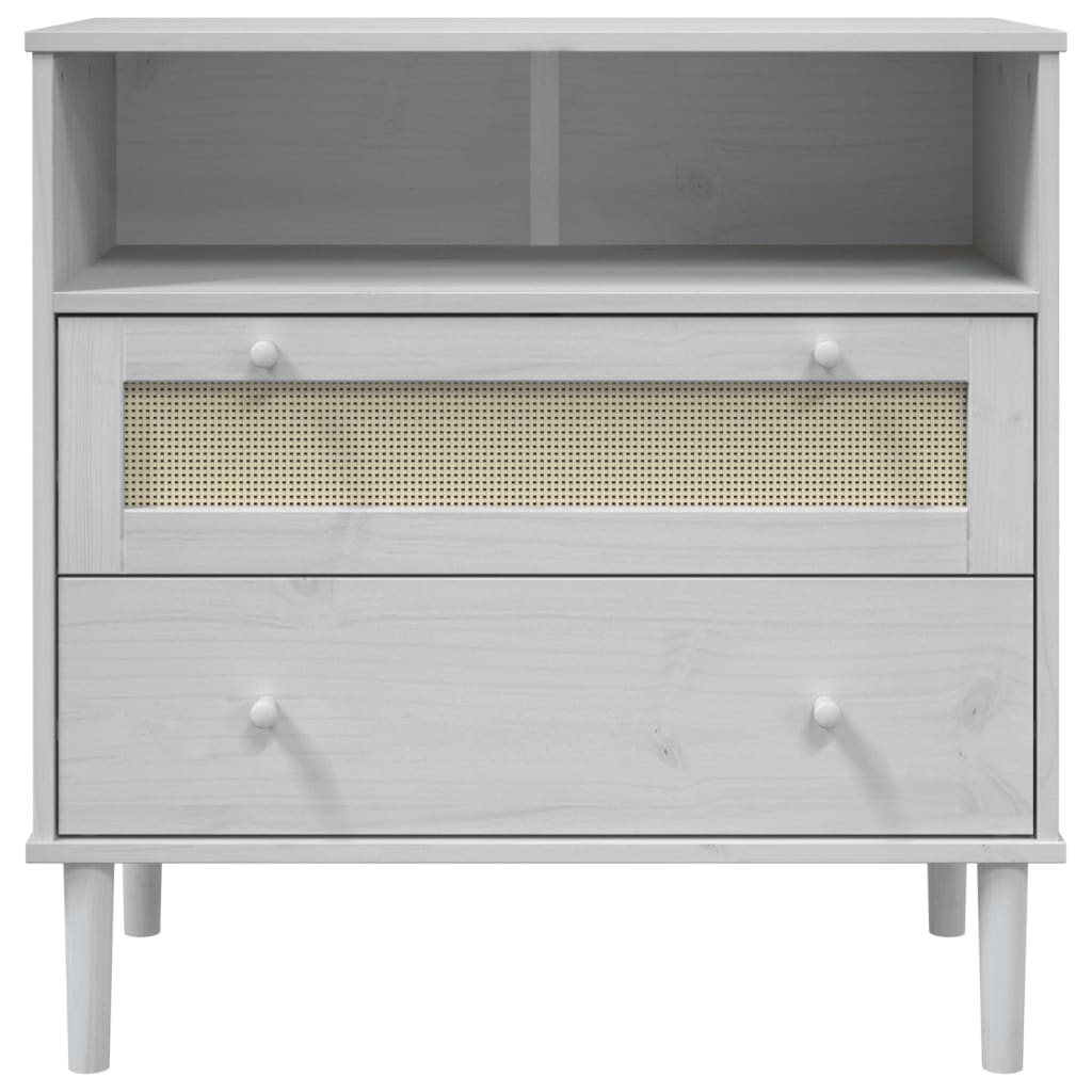 Credenza SENJA Aspetto Rattan Massello Pino