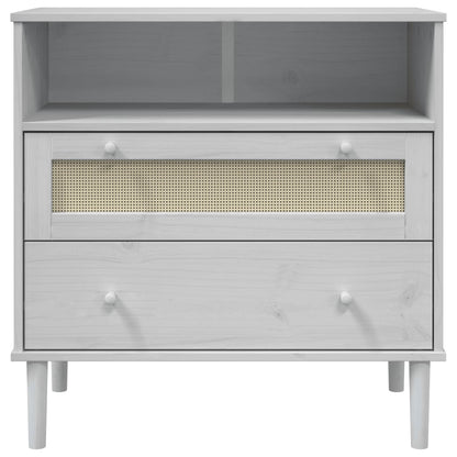 Credenza SENJA Aspetto Rattan Massello Pino