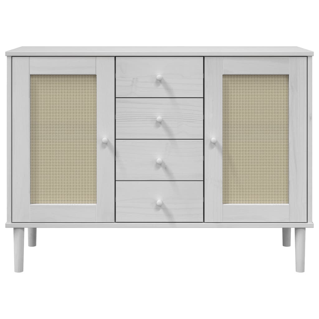 Credenza SENJA Aspetto Rattan Massello Pino