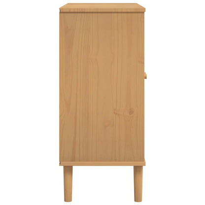 Credenza SENJA Aspetto Rattan Massello Pino