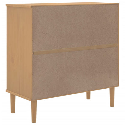 Credenza SENJA Aspetto Rattan Massello Pino