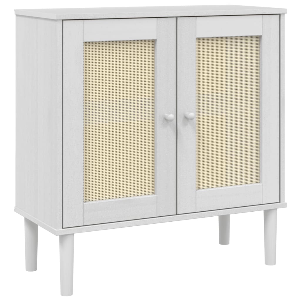 Credenza SENJA Aspetto Rattan Massello Pino
