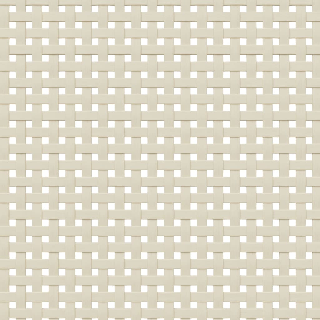 Tavolino SENJA Aspetto Rattan Bianco 100x55x33cm Legno Massello | homemem39