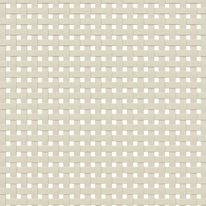 Tavolino SENJA Aspetto Rattan Bianco 100x55x33cm Legno Massello | homemem39
