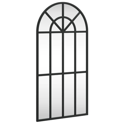 Specchio da Parete Nero 30x60 cm Arco in Ferro | homemem39