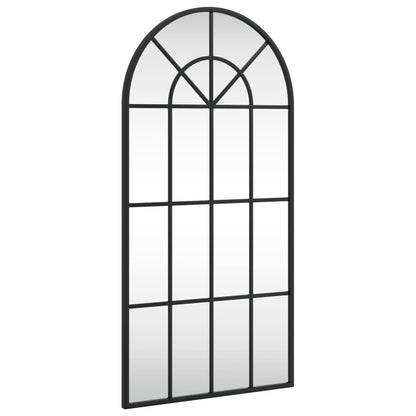 Specchio da Parete Nero 40x80 cm Arco in Ferro | homemem39