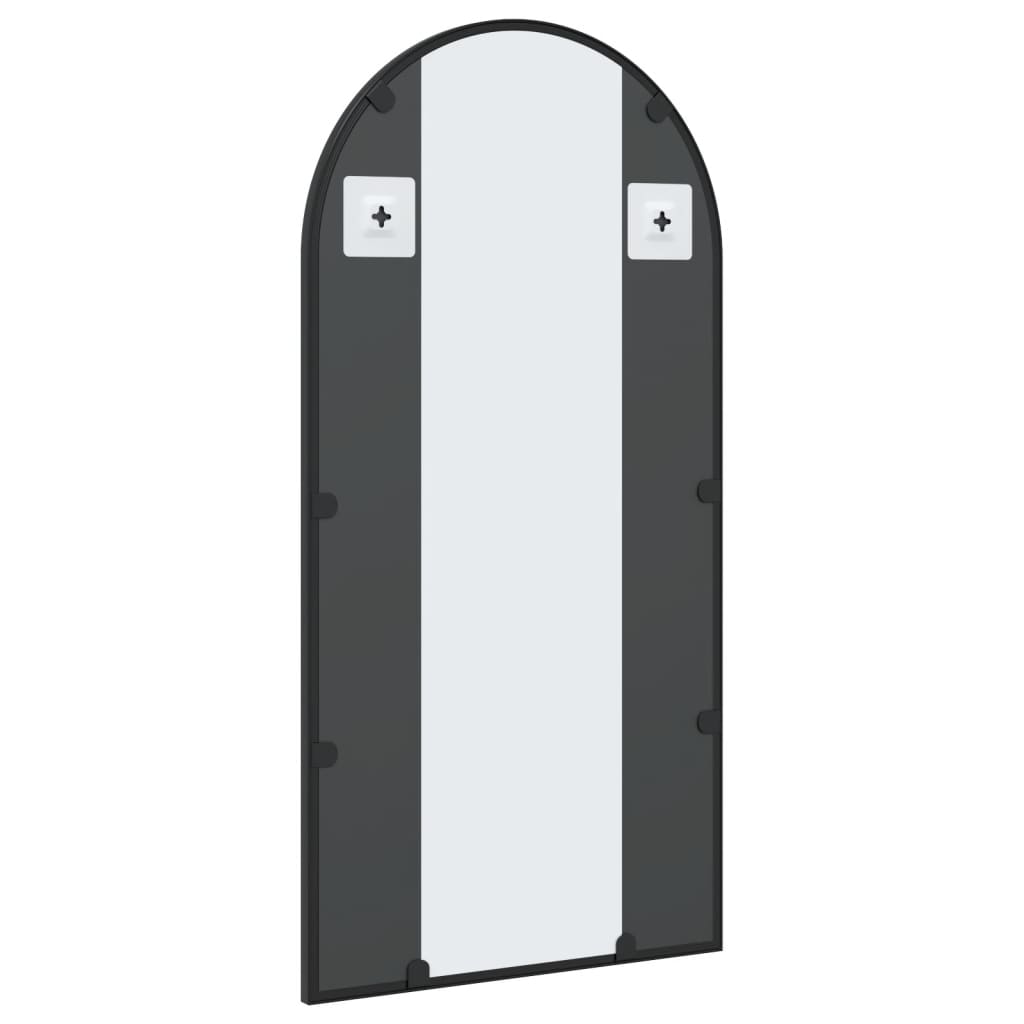 Specchio da Parete Nero 40x80 cm Arco in Ferro | homemem39