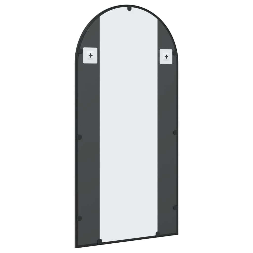 Specchio da Parete Nero 50x100 cm Arco in Ferro | homemem39