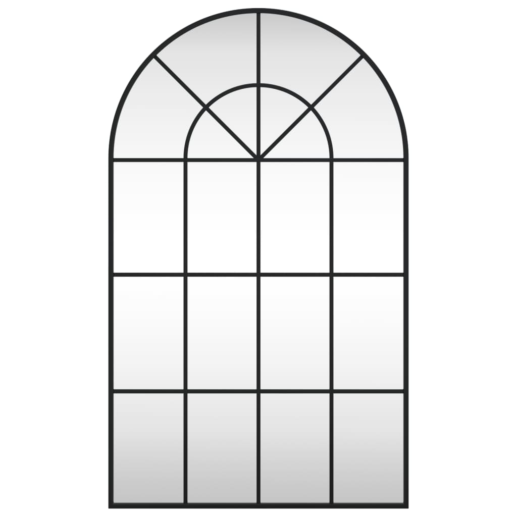 Specchio da Parete Nero 60x100 cm Arco in Ferro | homemem39