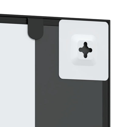 Specchio da Parete Nero 50x100 cm Rettangolare in Ferro | homemem39