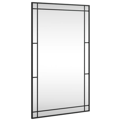 Specchio da Parete Nero 60x100 cm Rettangolare in Ferro | homemem39
