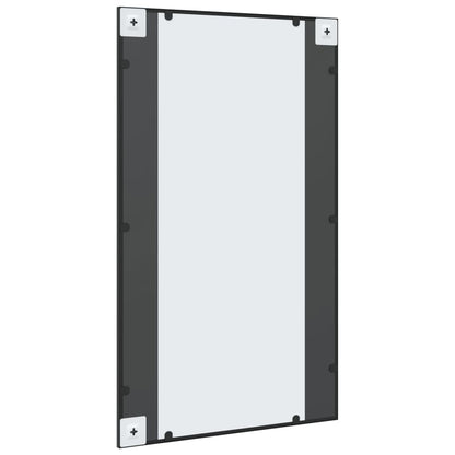 Specchio da Parete Nero 60x100 cm Rettangolare in Ferro | homemem39