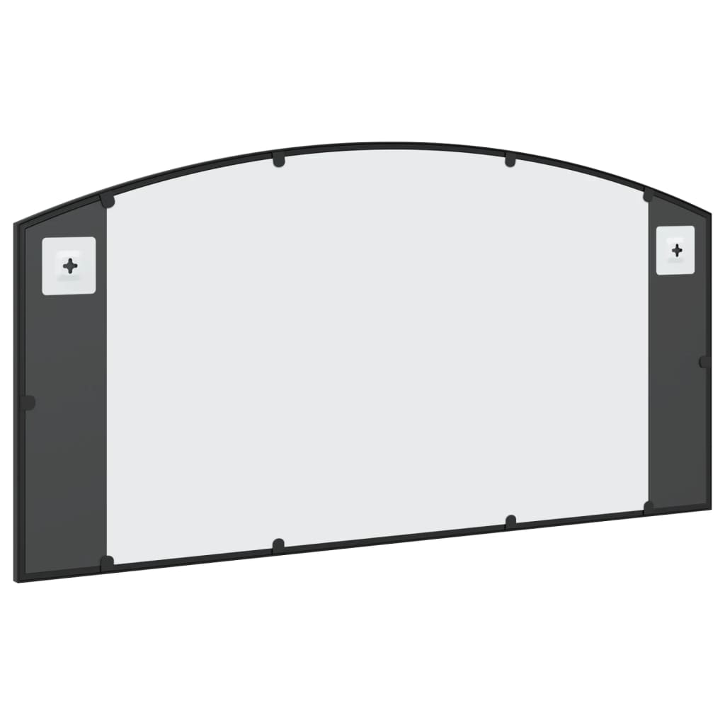 Specchio da Parete Nero 100x50 cm Arco in Ferro | homemem39