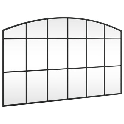 Specchio da Parete Nero 100x60 cm Arco in Ferro | homemem39