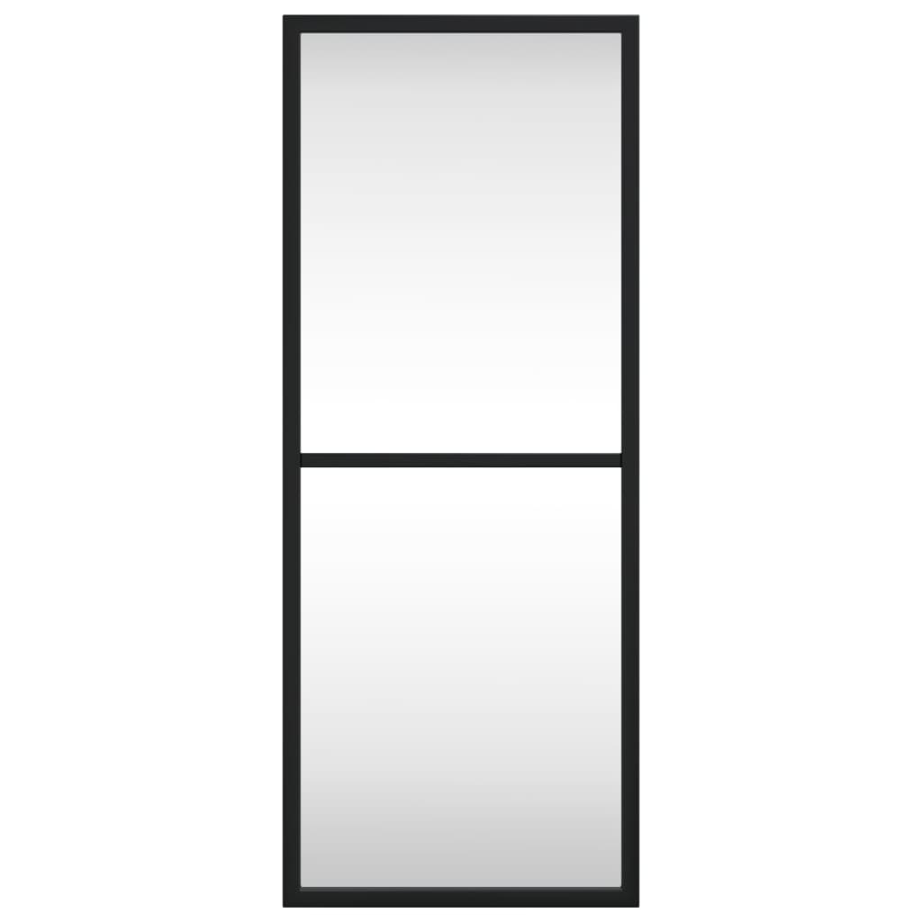 Specchio da Parete Nero 20x50 cm Rettangolare in Ferro - homemem39