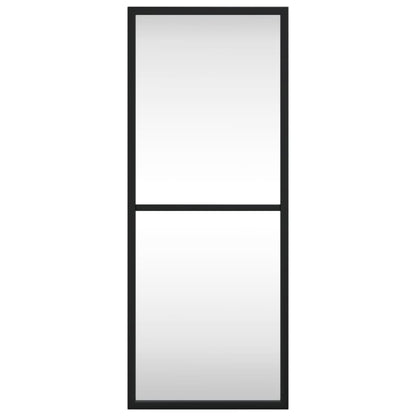 Specchio da Parete Nero 20x50 cm Rettangolare in Ferro - homemem39