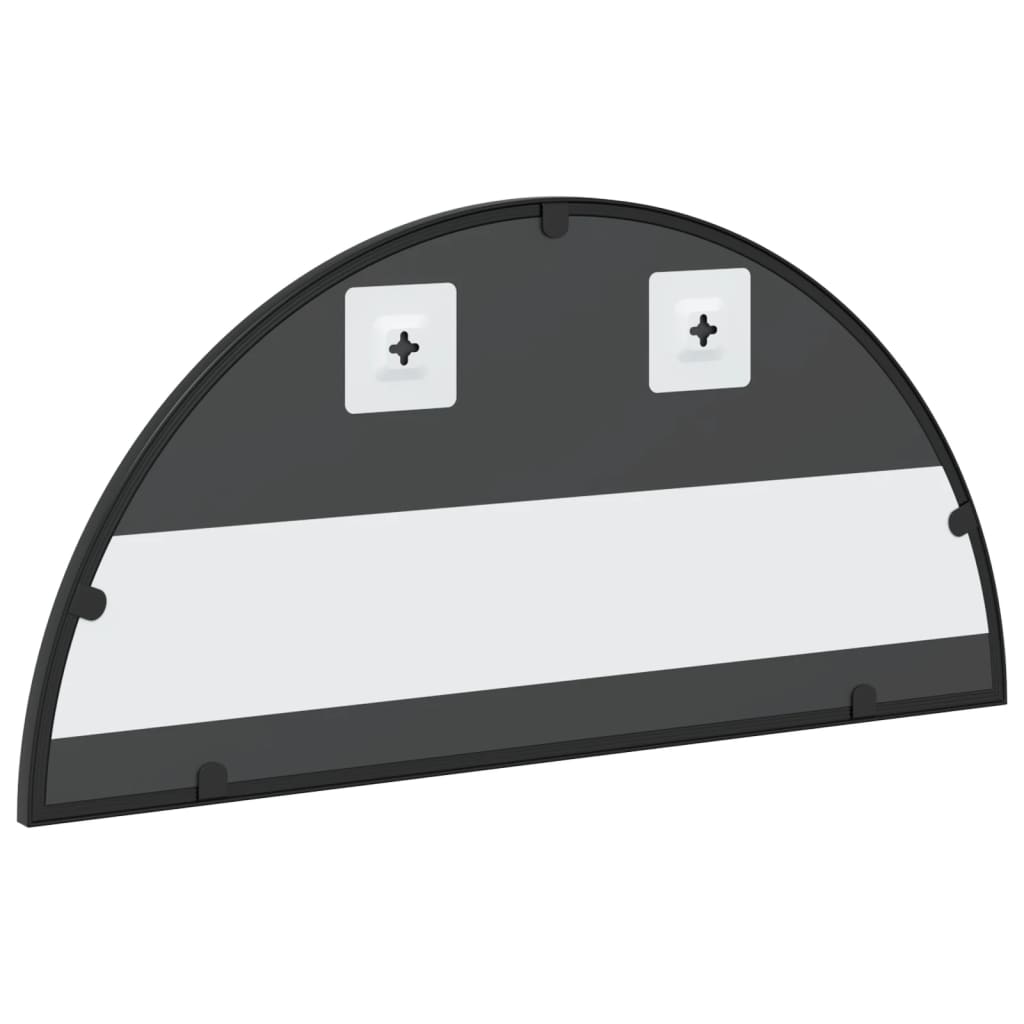 Specchio da Parete Nero 60x30 cm Arco in Ferro | homemem39
